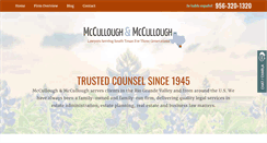 Desktop Screenshot of gmcculloughlaw.com